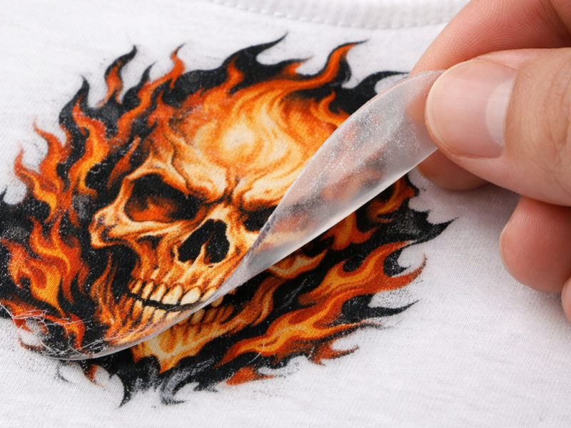 Proč se okraje DTF motivu zvedají